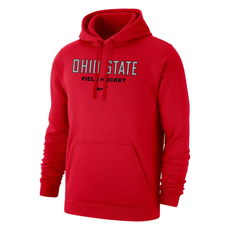 Ohio State Buckeyes Field Hockey Club Fleece Scarlet Hooded Sweatshirt