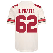 Ohio State Buckeyes Nike #62 Bryce Prater Student Athlete White Football Jersey