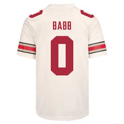 Ohio State Buckeyes Kamryn Babb Nike #0 Student Athlete White Football Jersey
