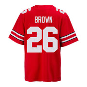 Ohio State Buckeyes Nike #26 Cameron Brown Student Athlete Scarlet Football Jersey
