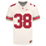 Ohio State Buckeyes Nike #38 Jayden Fielding Student Athlete White Football Jersey