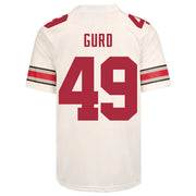 Ohio State Buckeyes Nike #49 Patrick Gurd Student Athlete White Football Jersey