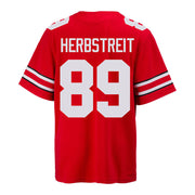 Ohio State Buckeyes Nike #89 Zak Herbstreit Student Athlete Scarlet Football Jersey