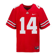 Ohio State Buckeyes Nike #14 Ronnie Hickman Student Athlete Scarlet Football Jersey