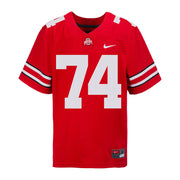 Ohio State Buckeyes Nike #74 Donovan Jackson Student Athlete Scarlet Football Jersey