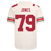 Ohio State Buckeyes Nike #79 Dawand Jones Student Athlete White Football Jersey