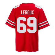 Ohio State Buckeyes Nike #69 Trey Leroux Student Athlete Scarlet Football Jersey