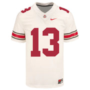 Ohio State Buckeyes Nike #10 Cameron Martinez Student Athlete White Football Jersey