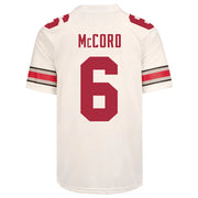 Ohio State Buckeyes Nike #6 Kyle McCord Student Athlete White Football Jersey