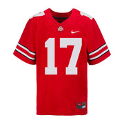 Ohio State Buckeyes Nike #17 Mitchell Melton Student Athlete Scarlet Football Jersey