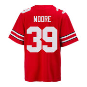 Ohio State Buckeyes Nike #39 Andrew Moore Student Athlete Scarlet Football Jersey