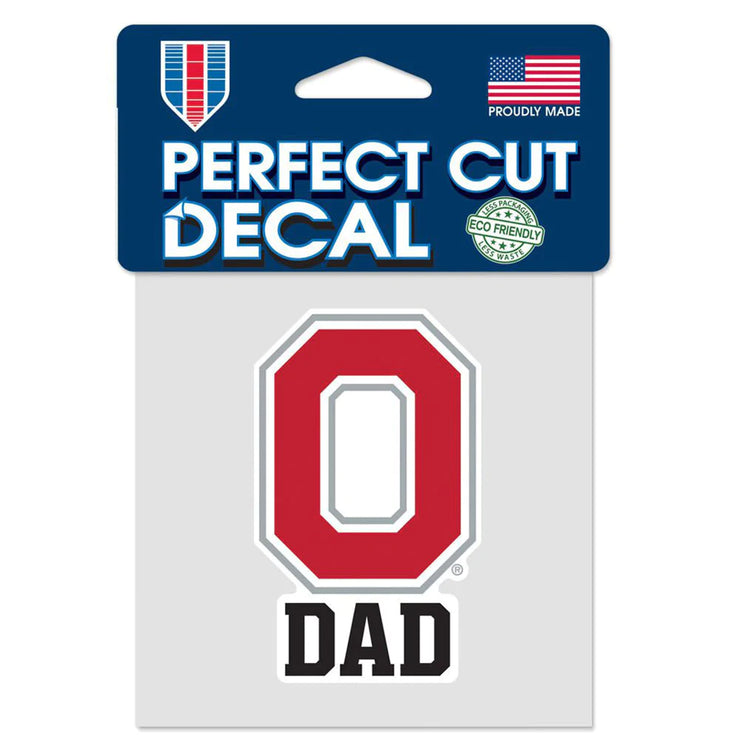 Ohio State Buckeyes 3" X 4" Dad Decal
