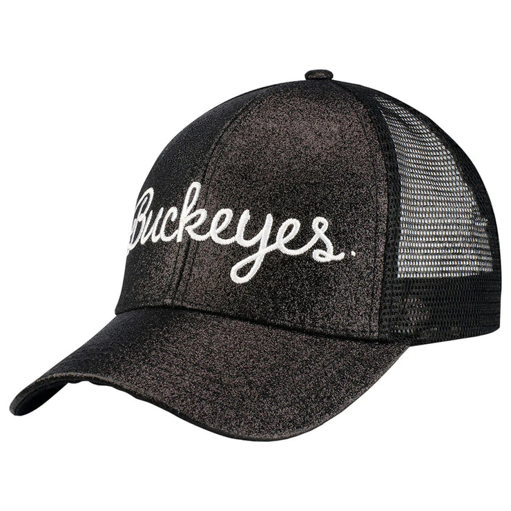 Ladies Ohio State Buckeyes Adjustable Glitter Truck Hat