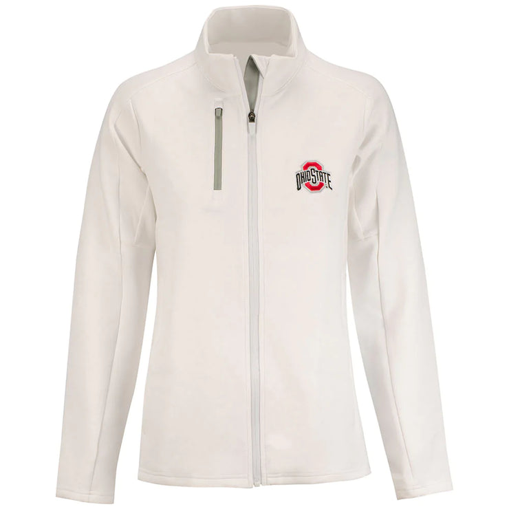 Ladies Ohio State Buckeyes Full Zip Generation White Jacket