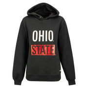 Ladies Ohio State Buckeyes Sequin Die Cut Hooded Sweatshirt