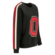 Ladies Ohio State Buckeyes Perforated O Crew Sweatshirt