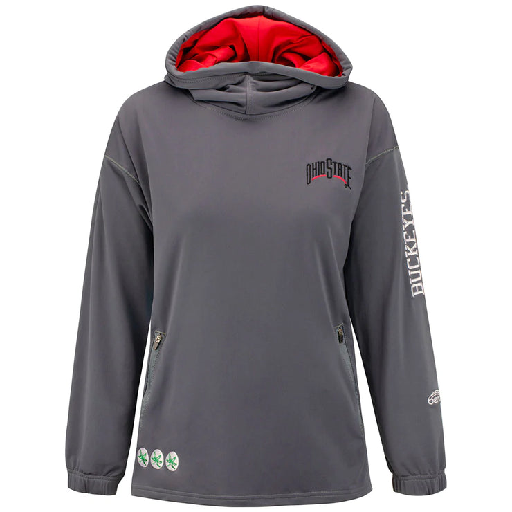 Ladies Ohio State Buckeyes Snorkel Neck Sweatshirt