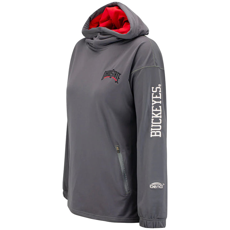 Ladies Ohio State Buckeyes Snorkel Neck Sweatshirt