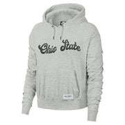 Ladies Ohio State Buckeyes Nike Crop Hooded Fleece