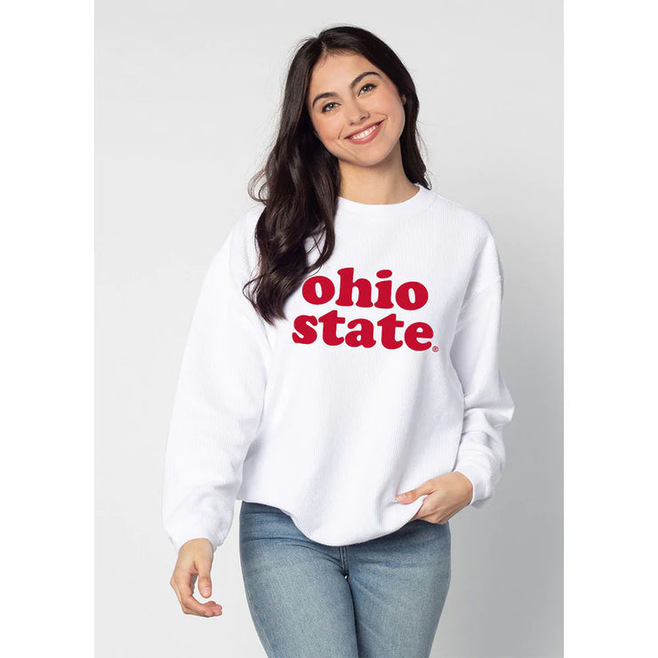 Ladies Ohio State Buckeyes Retro Crew