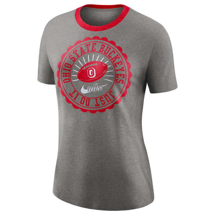 Ladies Ohio State Buckeyes Nike Tri Vault T-Shirt