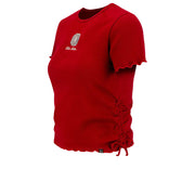 Ladies Ohio State Buckeyes Rivington Ribbed Top T-Shirt