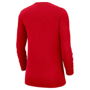 Ladies Ohio State Buckeyes Nike Script Buckeyes Scarlet Long Sleeve