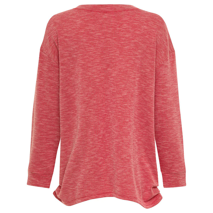 Ladies Ohio State Buckeyes Bailey Rib Long Sleeve
