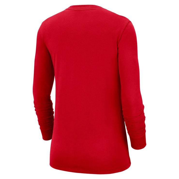 Ladies Ohio State Buckeyes Nike Core Scarlet Long Sleeve
