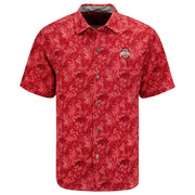 Ohio State Buckeyes Jungle Shade Silk Camp Polo