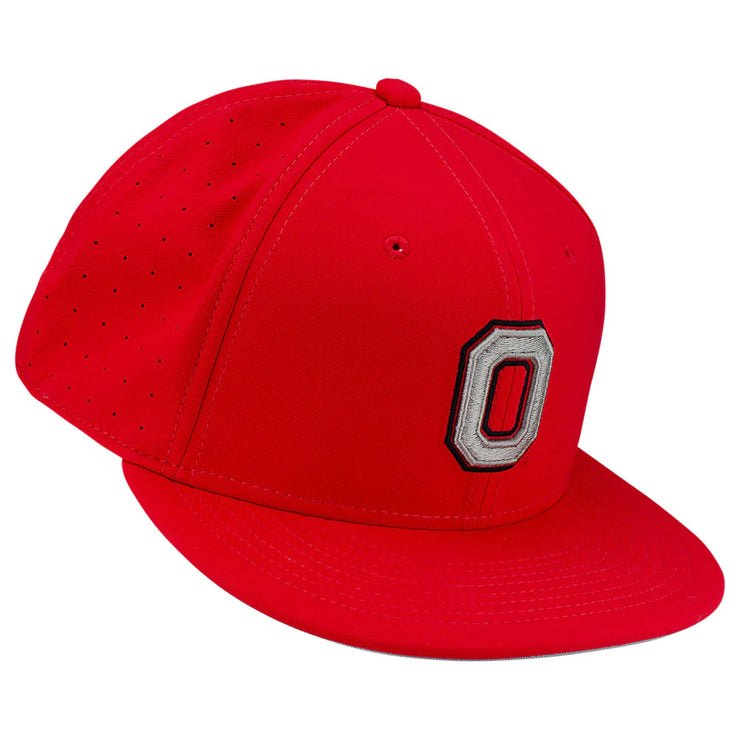Ohio State Buckeyes Nike AeroBill Block O Fitted Hat