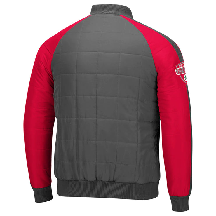Ohio State Buckeyes Full Zip Harmon Bomber Jacket