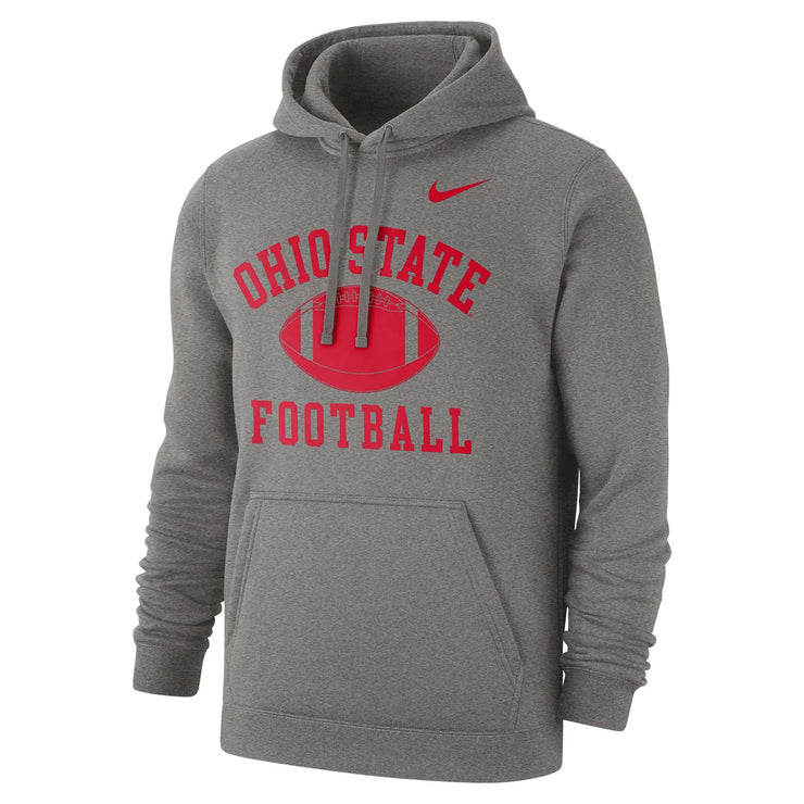 Ohio State Buckeyes Nike Football Club Fleece Gray Sweatshirt