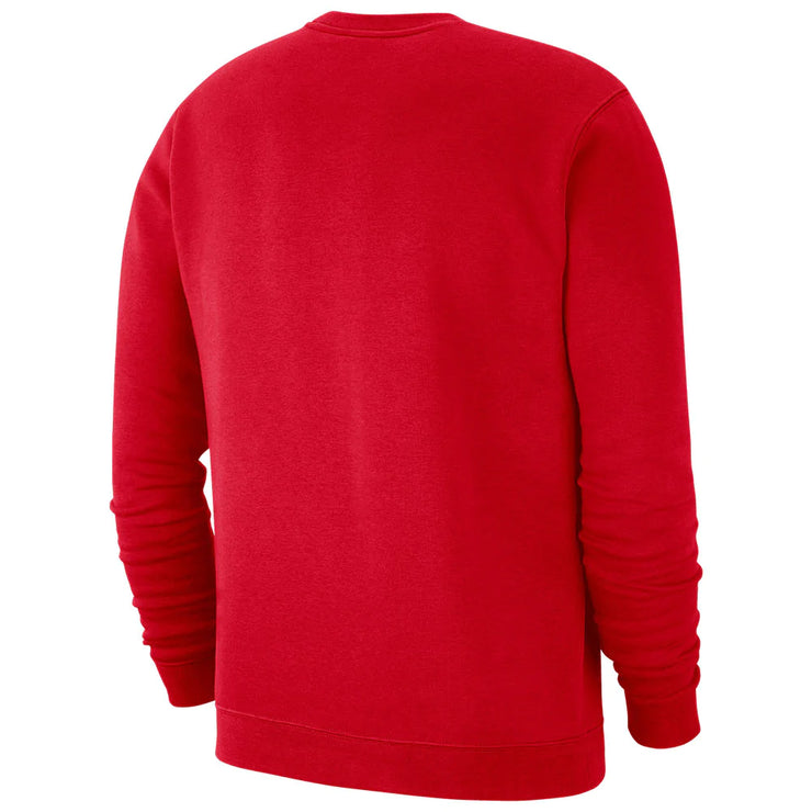 Ohio State Buckeyes Nike Club Fleece Scarlet Crewneck Sweatshirt