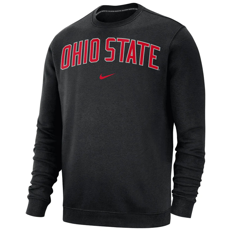 Ohio State Buckeyes Nike Club Fleece Black Crewneck Sweatshirt