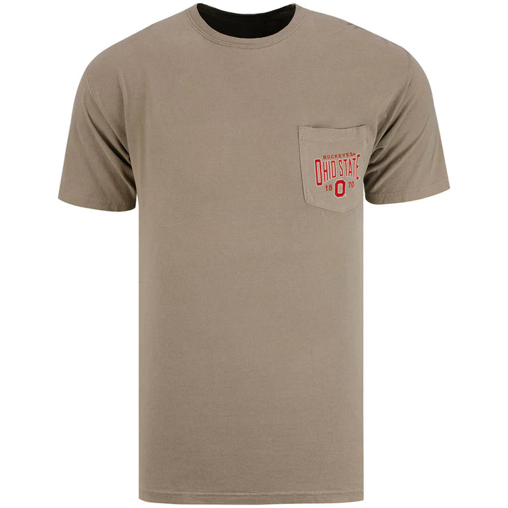 Ohio State Buckeyes Comfort Wash Pocket Gray T-Shirt