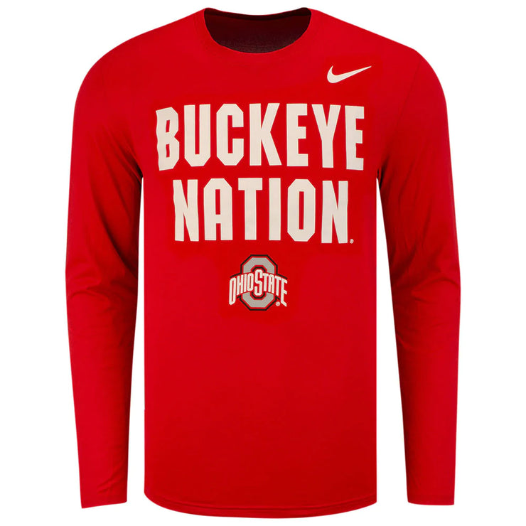 Ohio State Buckeyes Nike Football Mantra Long Sleeve T-Shirt