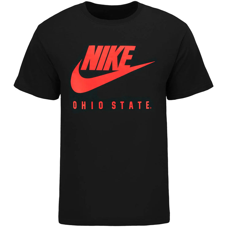 Ohio State Buckeyes Nike Futura Swoosh Black T-Shirt