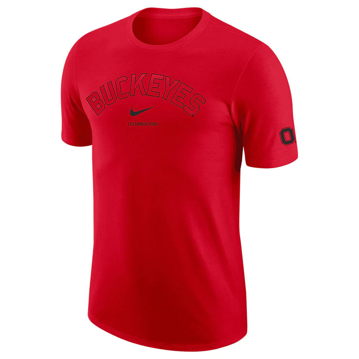 Ohio State Buckeyes Nike Dri-FIT Buckeyes Red T-Shirt