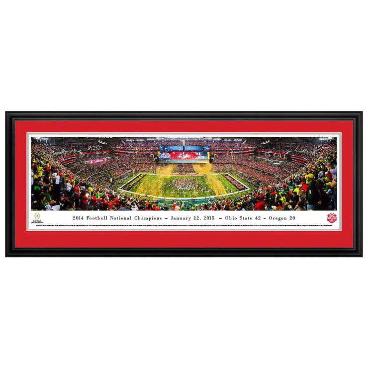 Ohio State 2014 Football National Champions Deluxe Framed Panorama