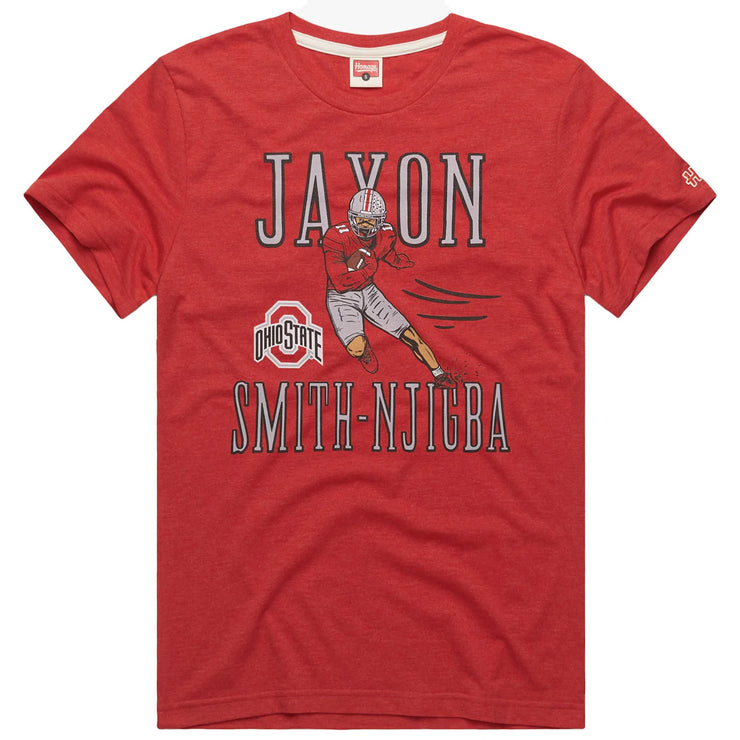 Ohio State Buckeyes Jaxon Smith-Njigba Homage Short Sleeve T-Shirt