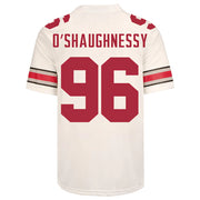 Ohio State Buckeyes Nike #96 Michael O'Shaughnessy Student Athlete White Football Jersey