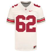 Ohio State Buckeyes Nike #62 Bryce Prater Student Athlete White Football Jersey