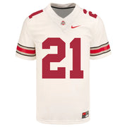 Ohio State Buckeyes Nike #21 Evan Pryor Student Athlete White Football Jersey