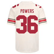 Ohio State Buckeyes Nike #36 Gabe Powers Student Athlete White Football Jersey