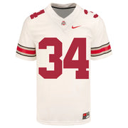 Ohio State Buckeyes Nike #34 Mitchell Rossi Student Athlete White Football Jersey