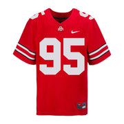 Ohio State Buckeyes Nike #95 Noah Ruggles Student Athlete Scarlet Football Jersey