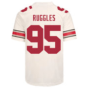 Ohio State Buckeyes Nike #95 Noah Ruggles Student Athlete White Football Jersey