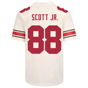 Ohio State Buckeyes Nike #88 Gee Scott Jr. Student Athlete White Football Jersey