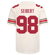Ohio State Buckeyes Nike #98 Jake Seibert Student Athlete White Football Jersey
